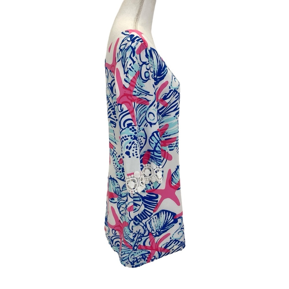 Lilly Pulitzer Starfish Harbor Tunic Dress Small Blue & Pink - Picture 3 of 16